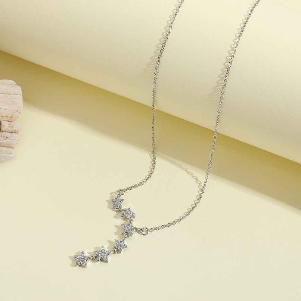 Celestial Cascading Star Necklace