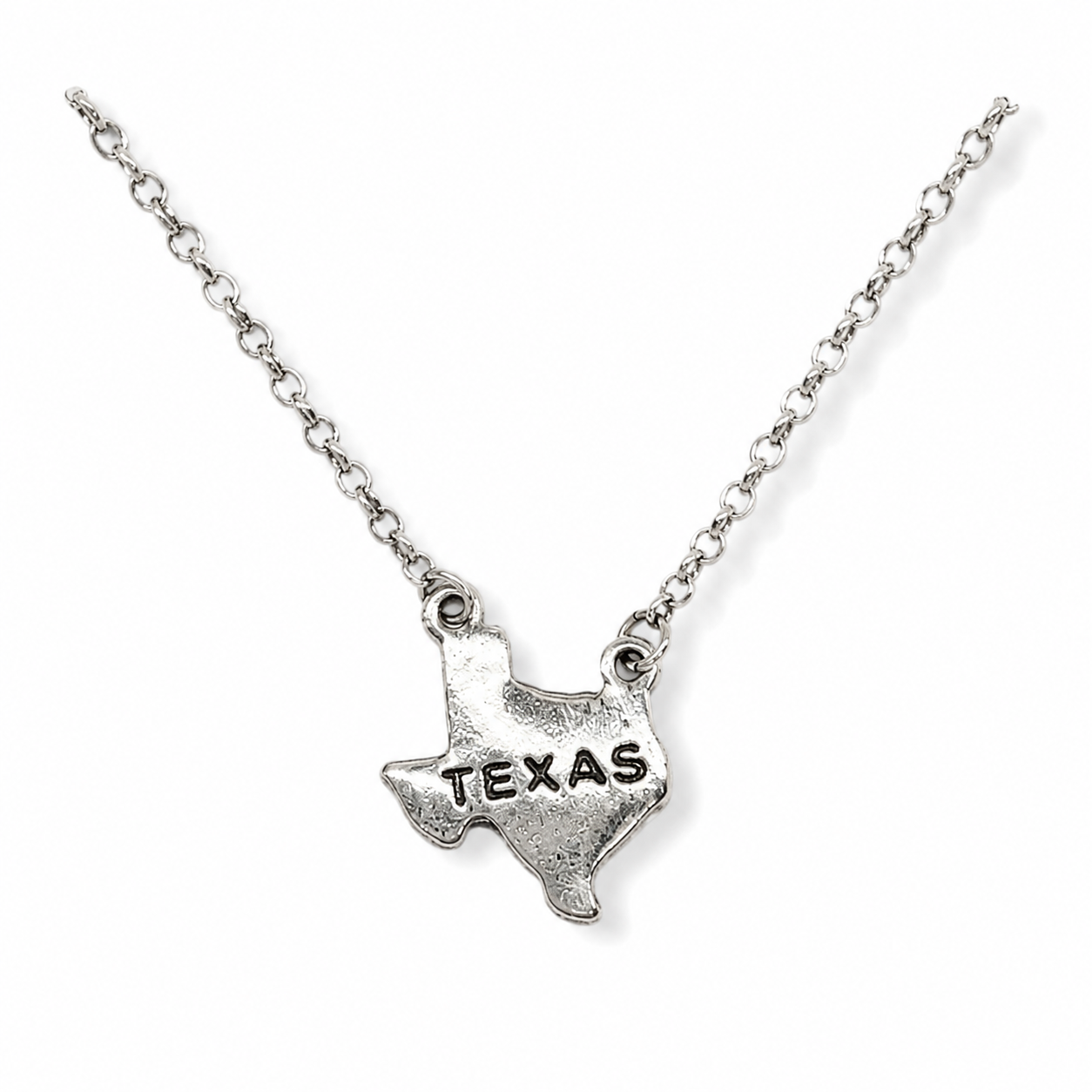 Texas State Charm Necklace - Gold or Silver