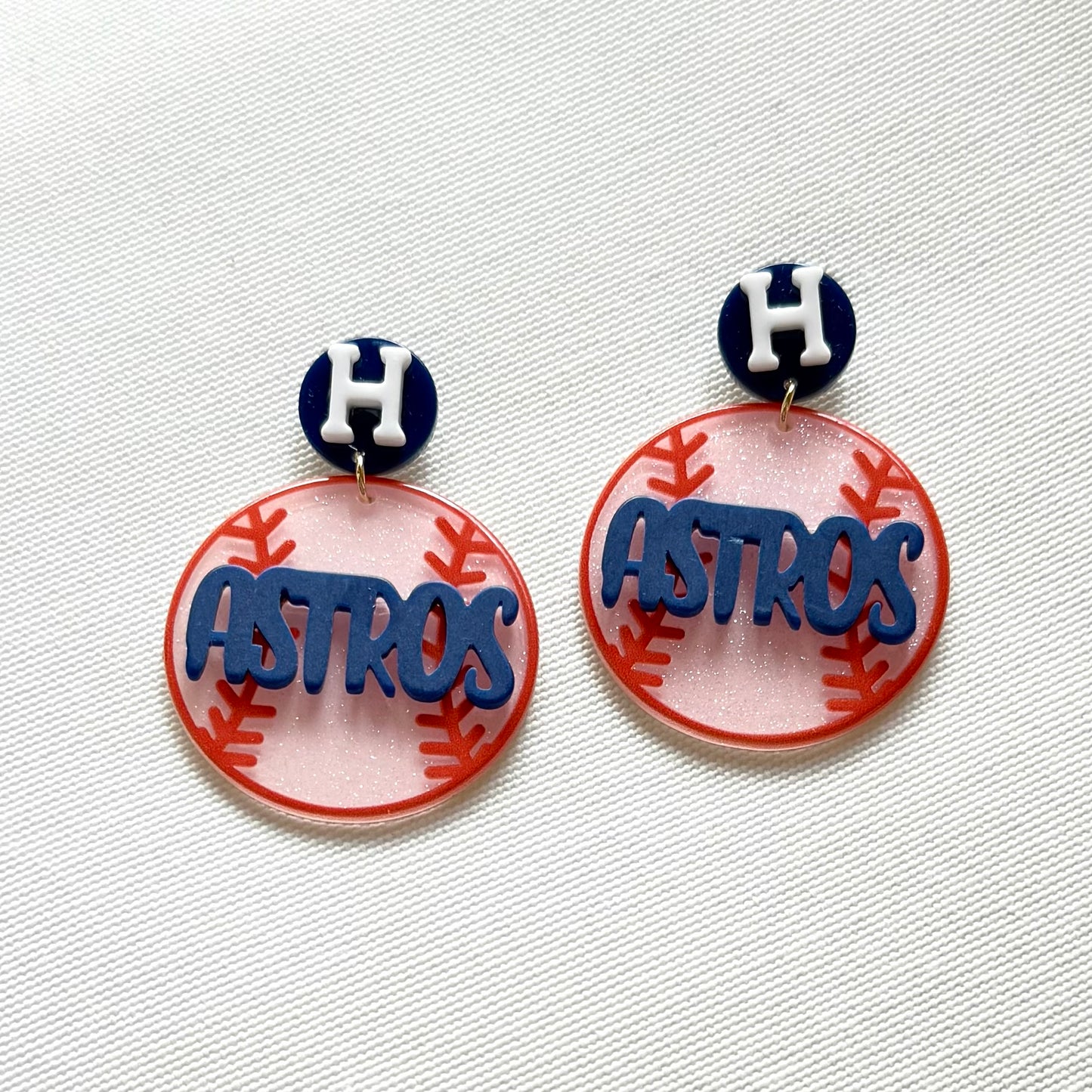 Houston Astros Earrings (Baseballs)