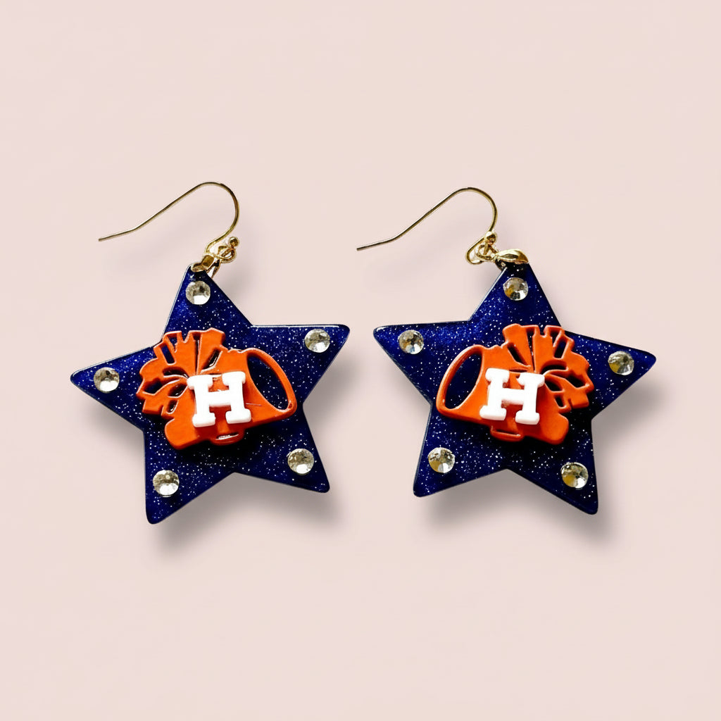 Houston Astros Themed Earrings “H”