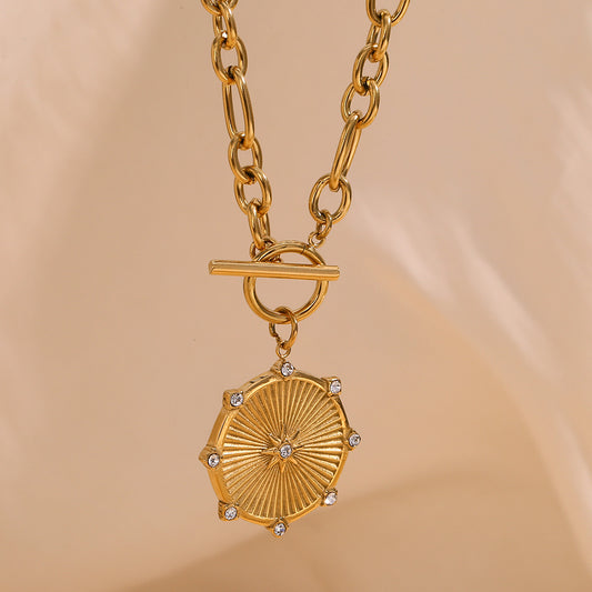 18k Gold Plated Tarnish Proof Necklace with Gold Star Pendant