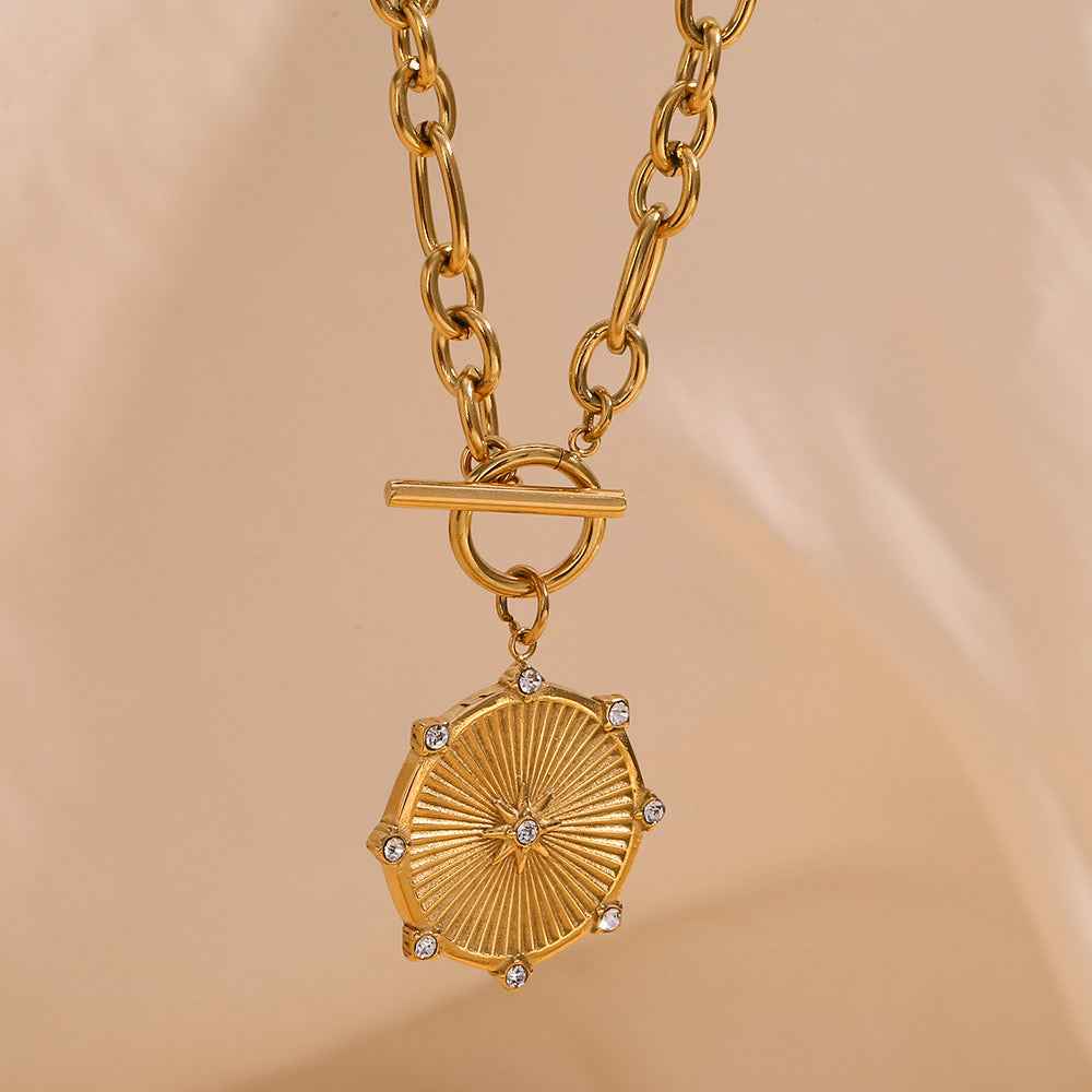 18k Gold Plated Tarnish Proof Necklace with Gold Star Pendant