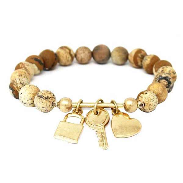 Jasper Stone Stretch Bracelet