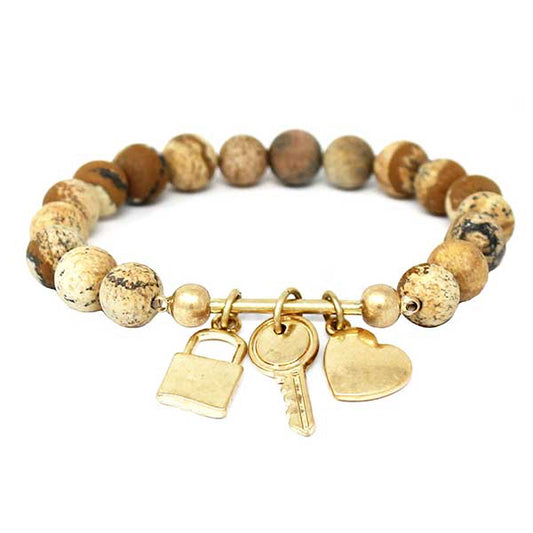 Jasper Stone Stretch Bracelet