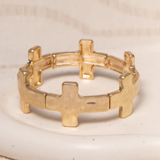 Inspirational Metal Stretch Bracelet