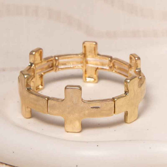 Inspirational Metal Stretch Bracelet