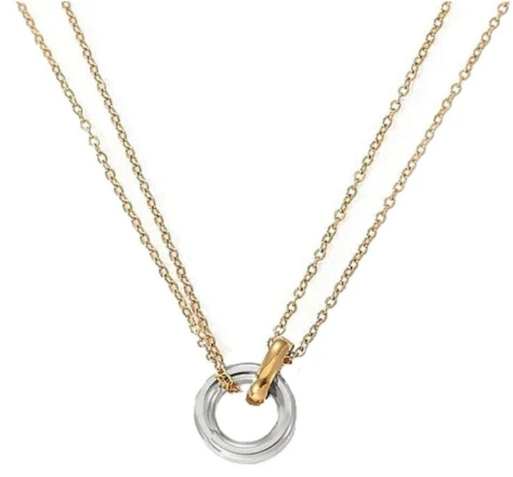 Delicate Joined Circles Necklace