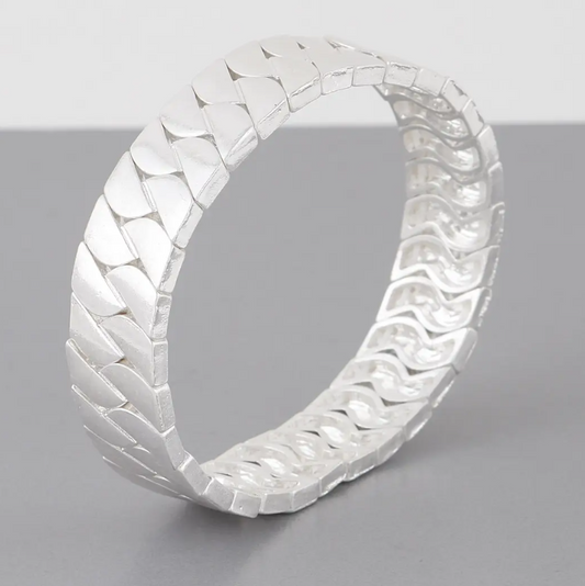 Chevron Pattern Stretch Bracelet