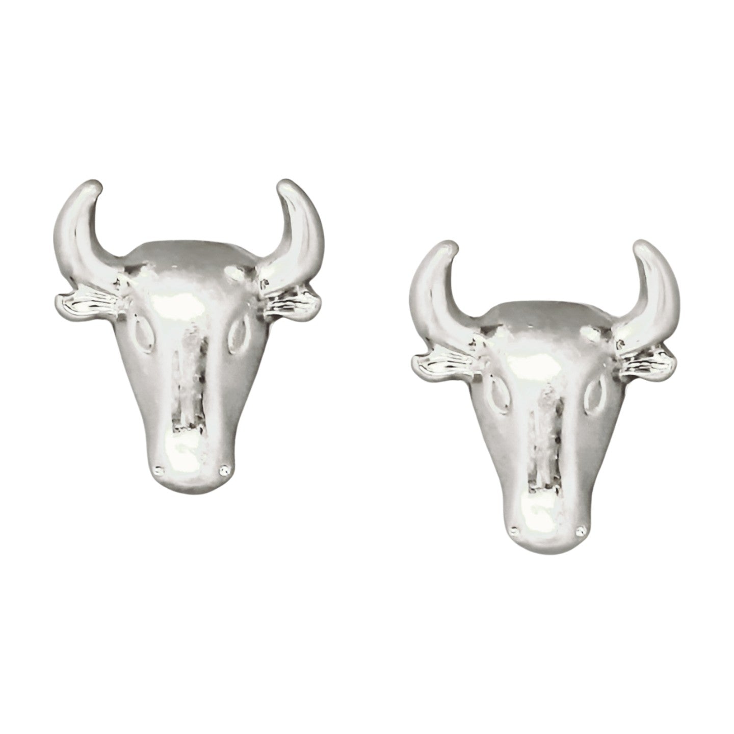 Silver Steer Head Studs