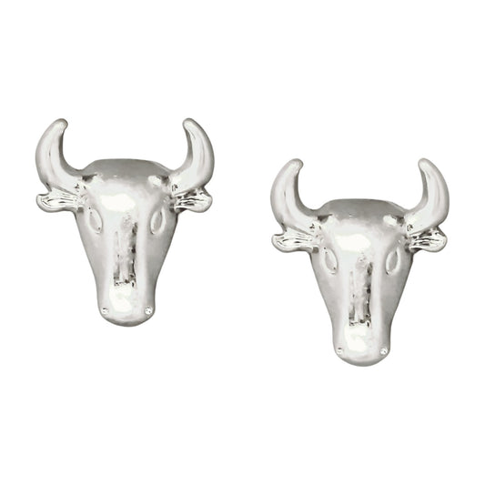Silver Steer Head Studs