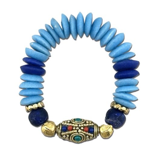 Tibetan Blue Tide Bracelet