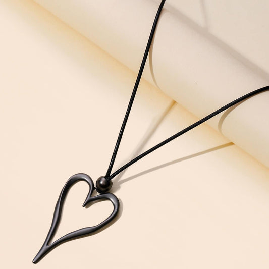 Heart Pendant Necklace - Silver
