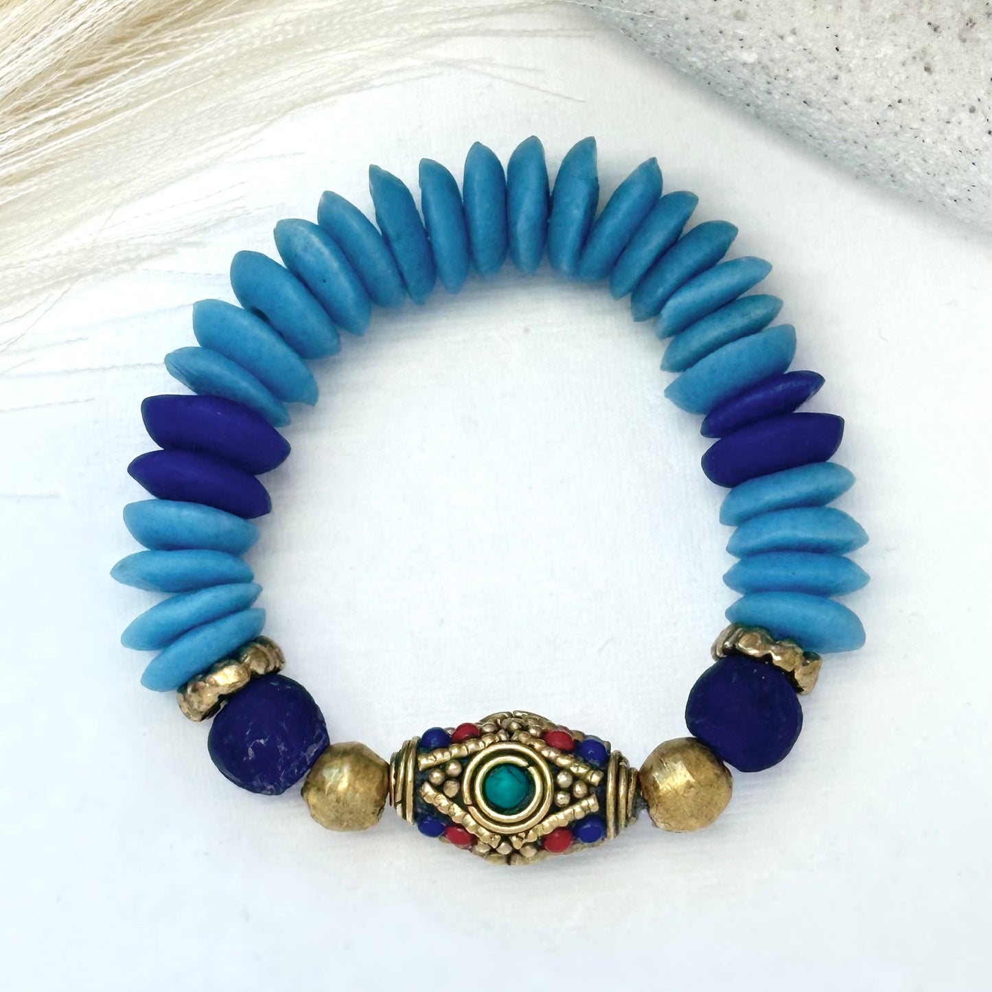 Tibetan Blue Tide Bracelet