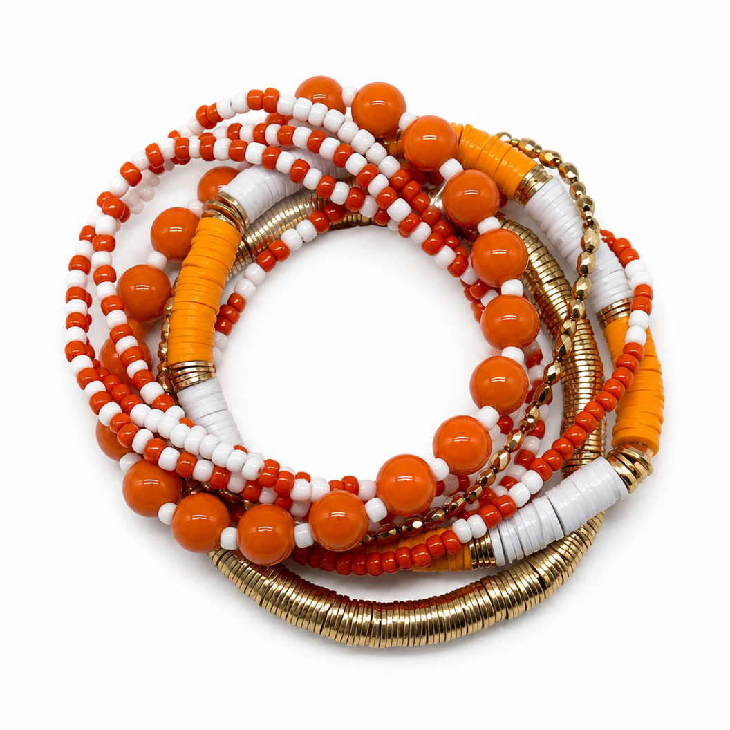 UT Longhorns 8-Stack Stretch Bracelets