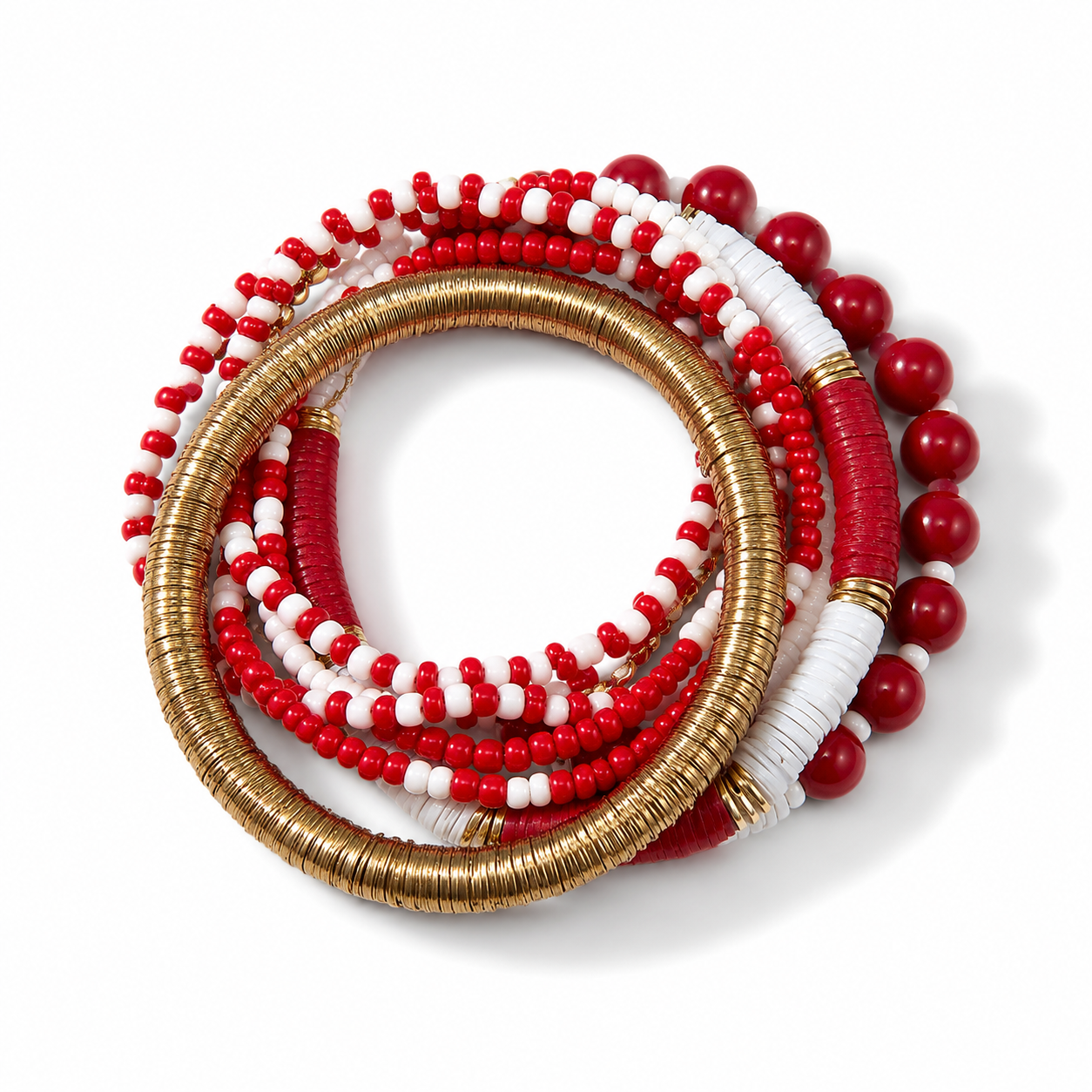 U of Houston 8-Stack Stretch Bracelets - ST8MENTS by Stephanie