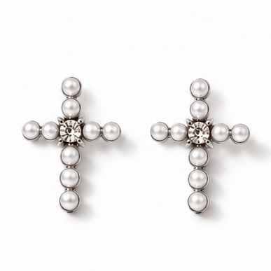 Colorful Cross Stud Earrings