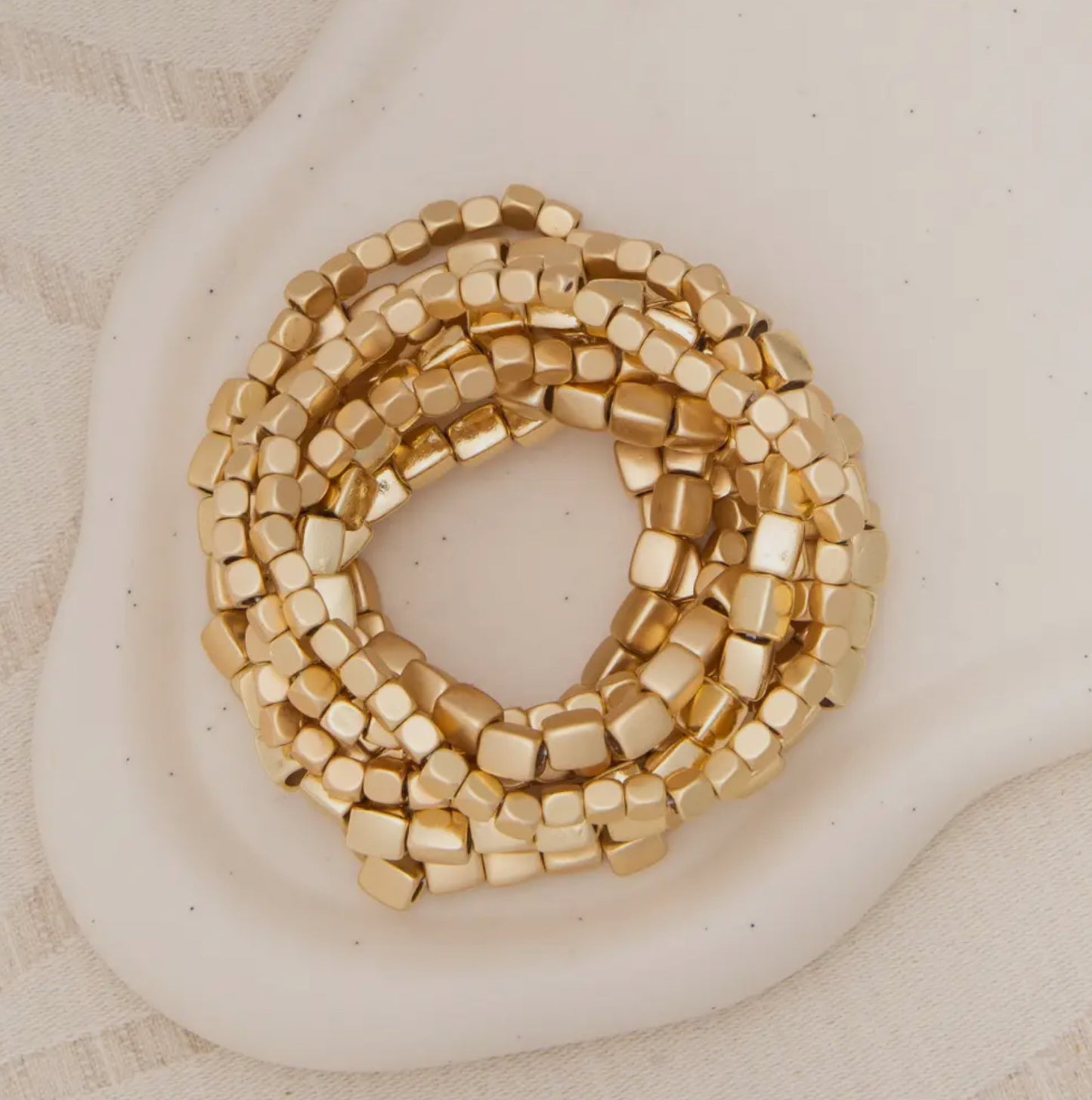 7-Layer Metal Bracelet Stack