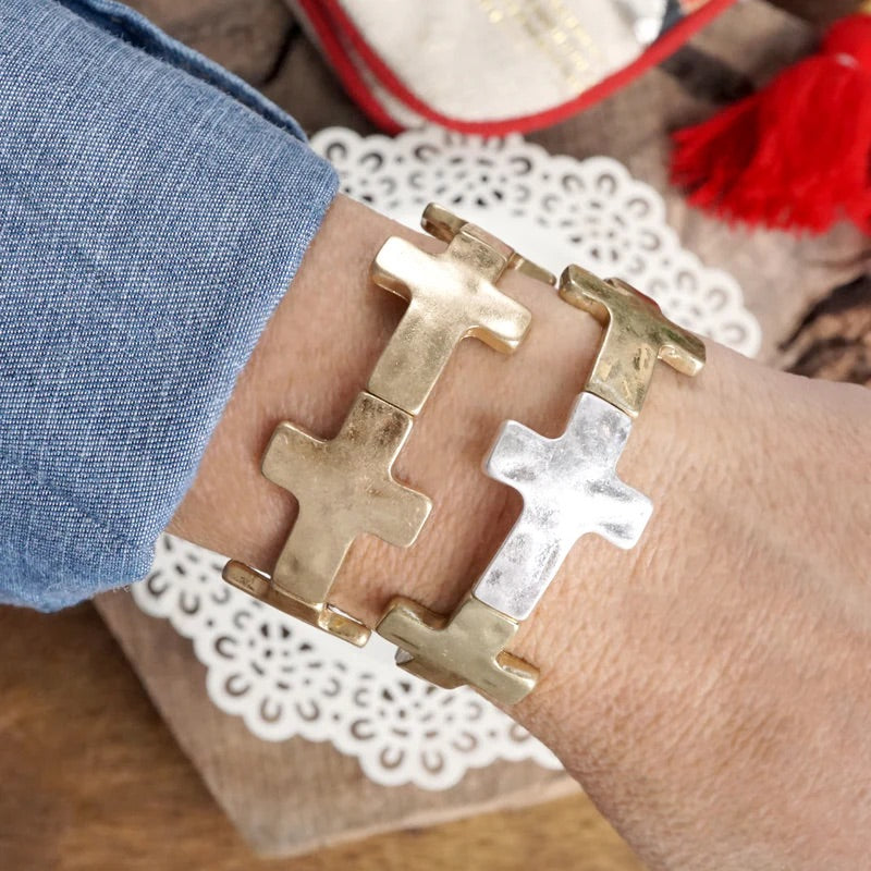 Inspirational Metal Stretch Bracelet