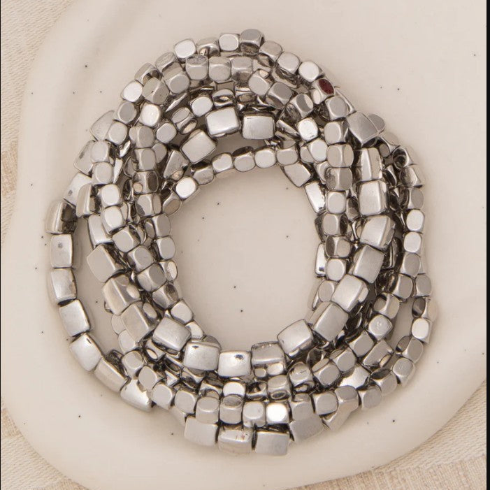 7-Layer Metal Bracelet Stack