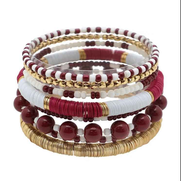 Texas A&M 8-Stack Stretch Bracelets