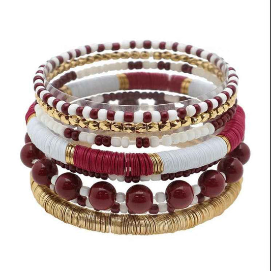 Texas A&M 8-Stack Stretch Bracelets