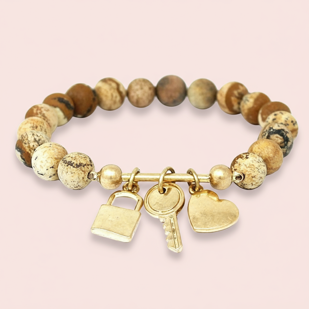 Jasper Stone Stretch Bracelet