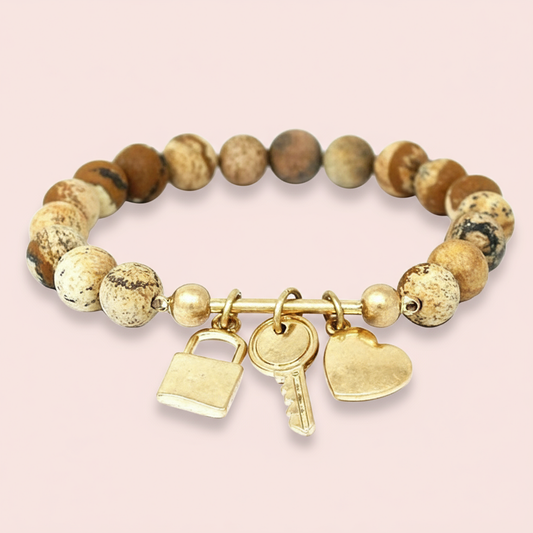 Jasper Stone Stretch Bracelet