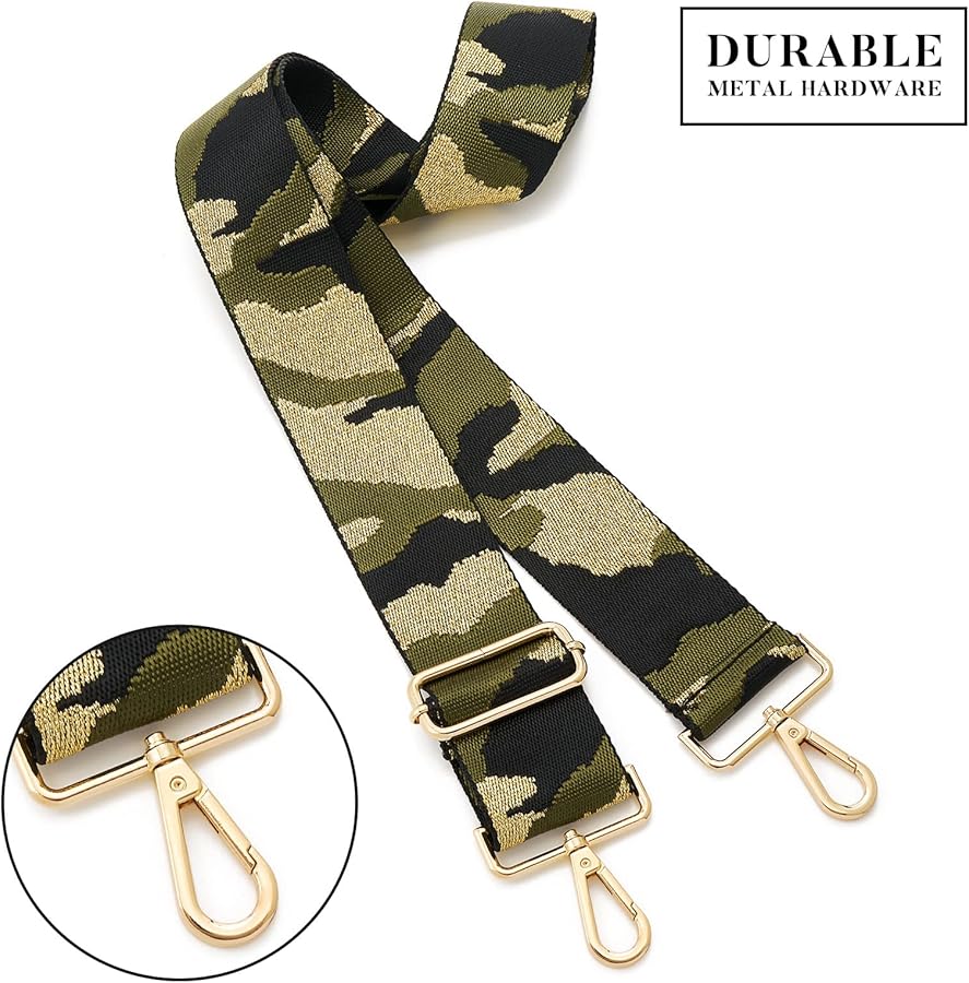 Purse/Guitar Strap - Camo Print - Green
