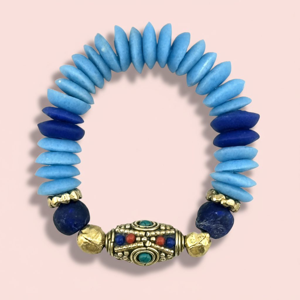 Tibetan Blue Tide Bracelet 1
